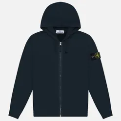 Stone Island Мужская толстовка Brushed Organic Cotton Fleece Regular Zip Hoodie