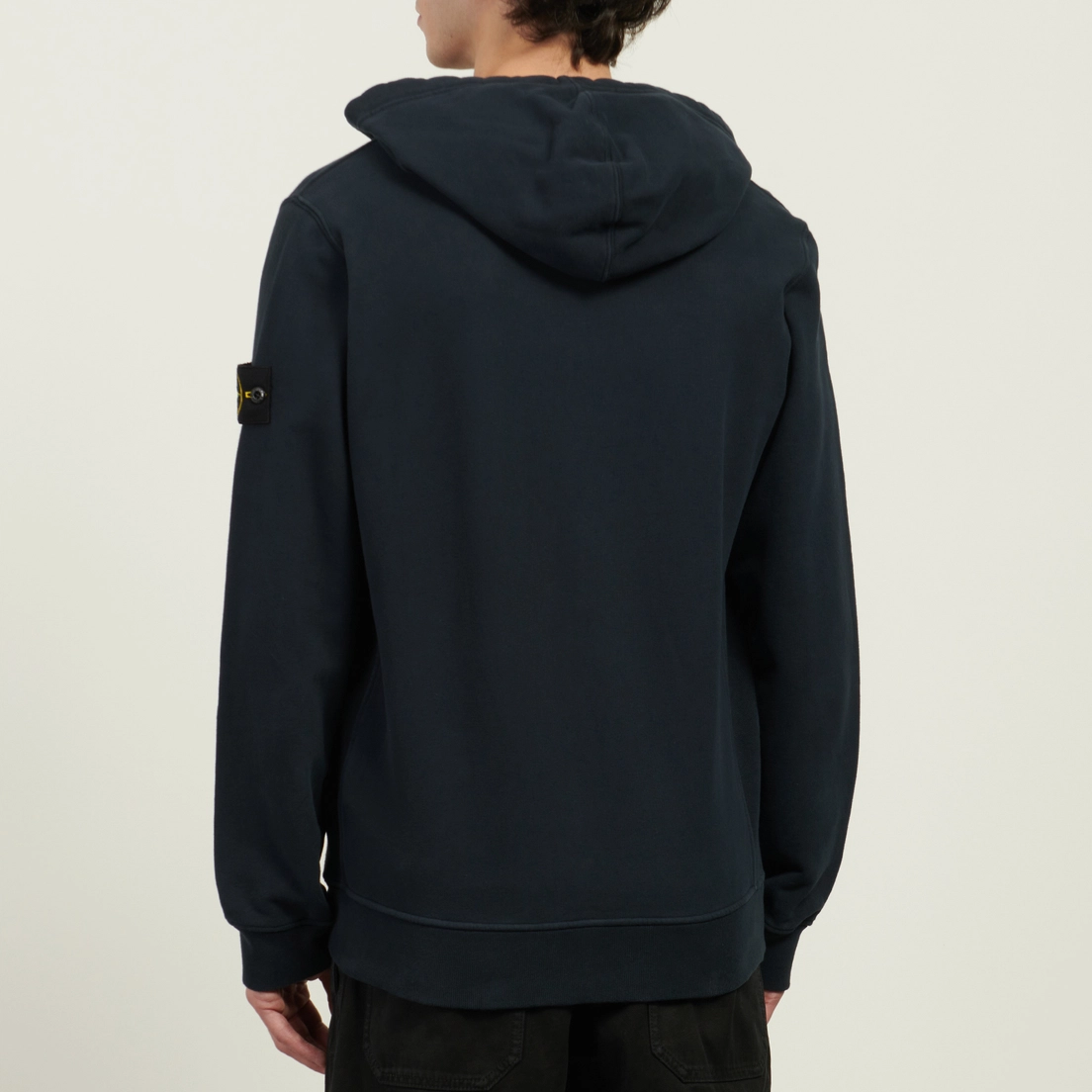 Stone Island Мужская толстовка Brushed Organic Cotton Fleece Regular Zip Hoodie