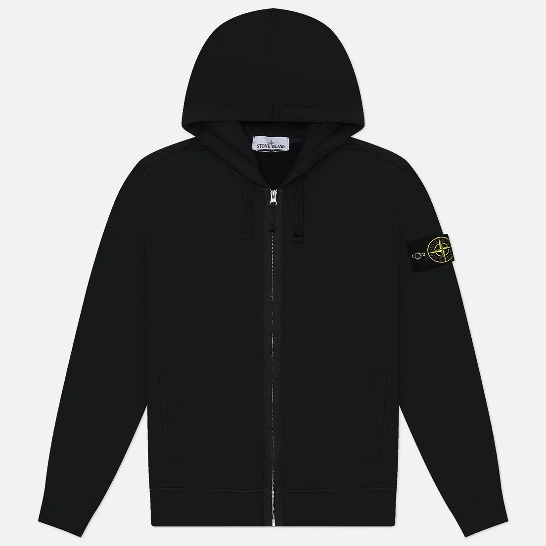 Stone Island Мужская толстовка Brushed Organic Cotton Fleece Regular Zip Hoodie