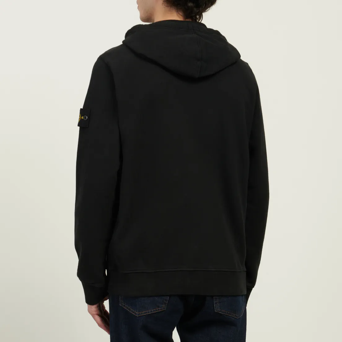 Stone Island Мужская толстовка Brushed Organic Cotton Fleece Regular Zip Hoodie