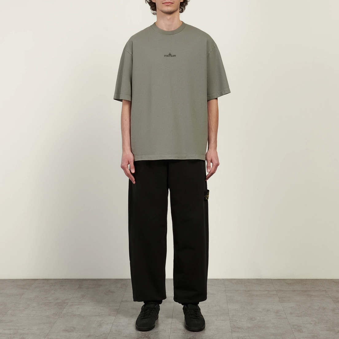 Stone Island Мужские брюки Brushed Organic Cotton Fleece Loose Joggers
