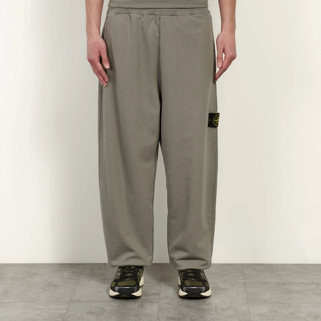Stone Island Мужские брюки Brushed Organic Cotton Fleece Loose Joggers