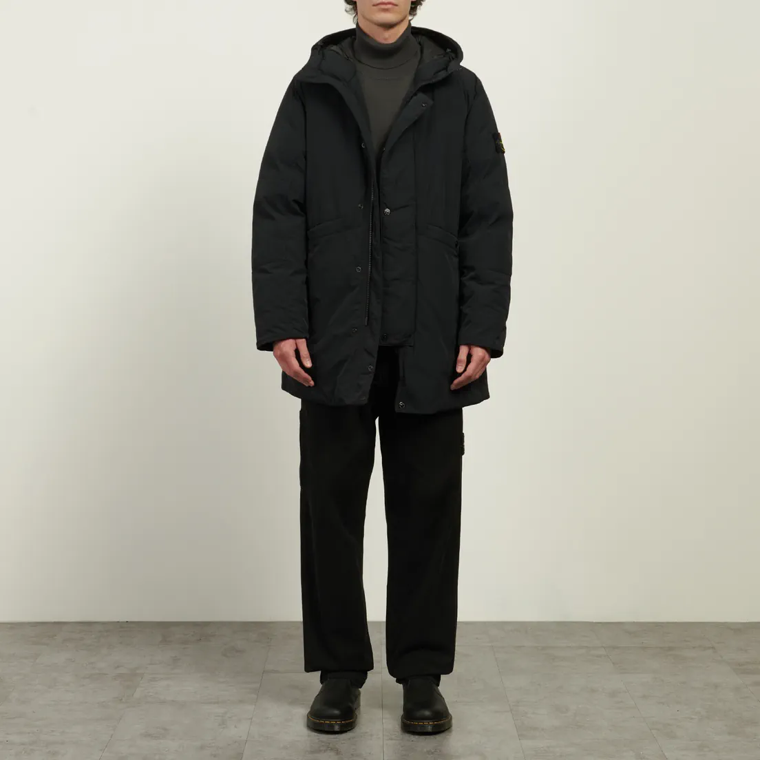 Stone Island Мужская куртка парка Micro Twill