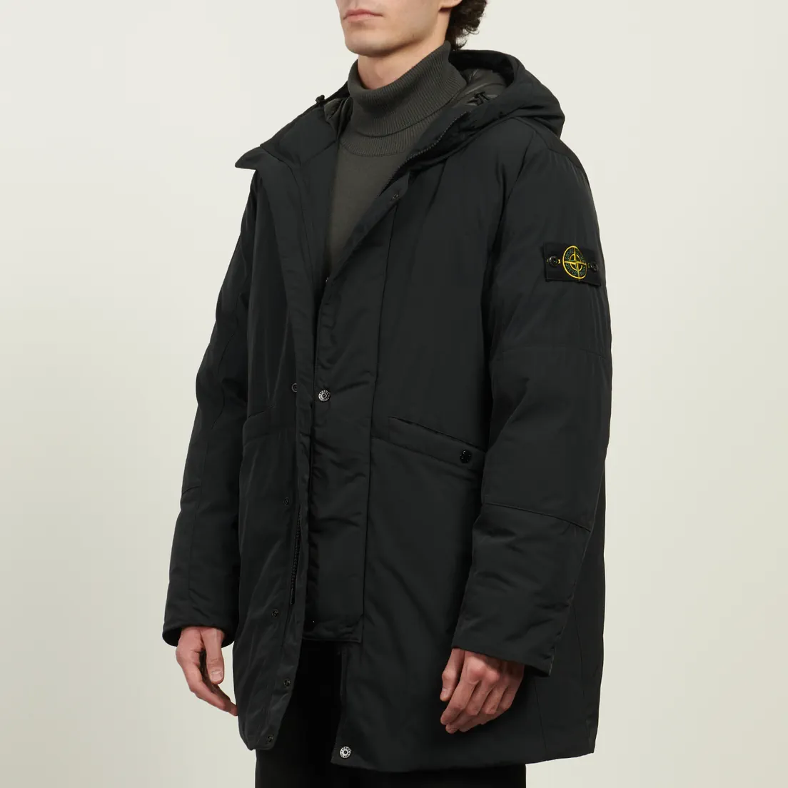 Stone Island Мужская куртка парка Micro Twill