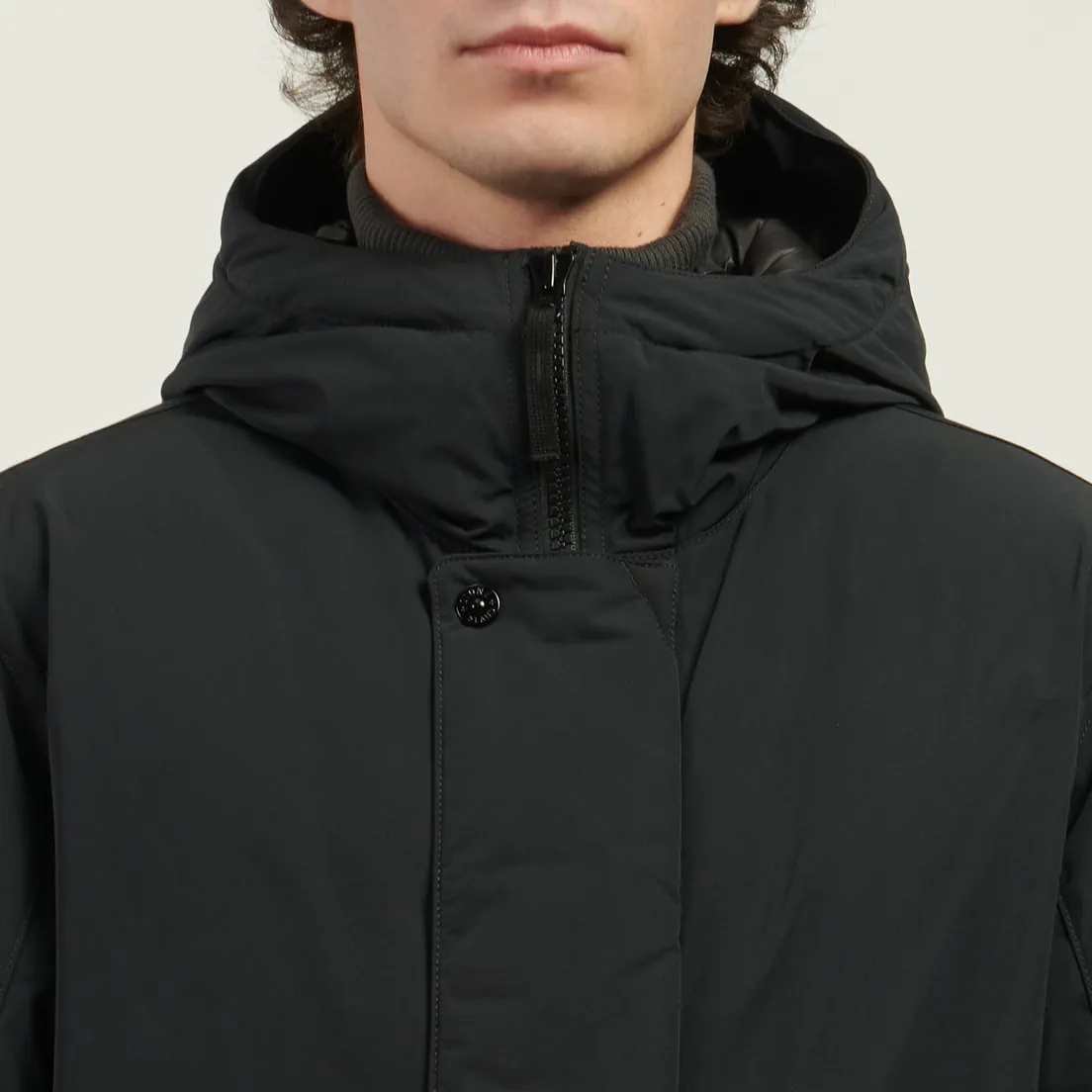 Stone Island Мужская куртка парка Micro Twill