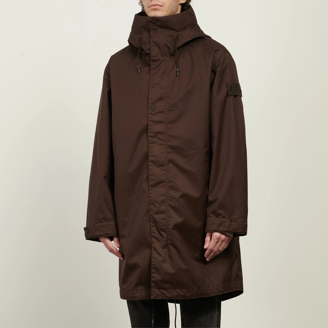 Stone Island Мужская куртка парка Performance Twill Wool-TC Ghost Piece