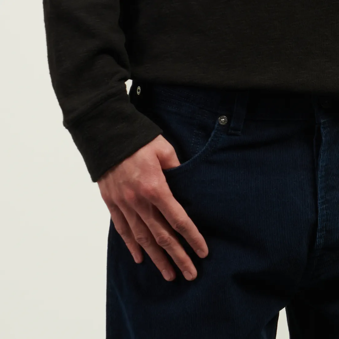 Stone Island Мужские джинсы Indigo Micro Corduroy-Rinsed