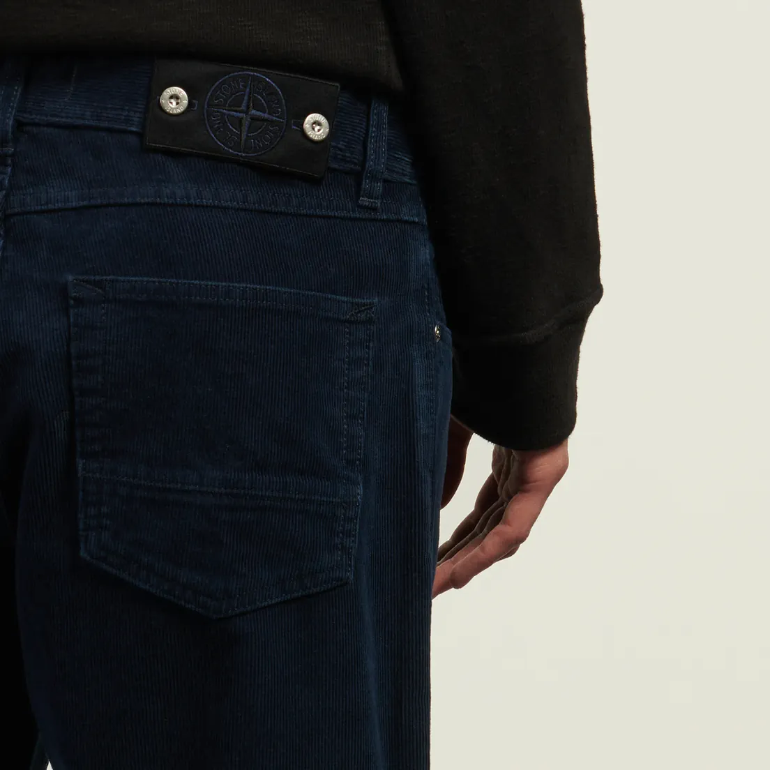 Stone Island Мужские джинсы Indigo Micro Corduroy-Rinsed