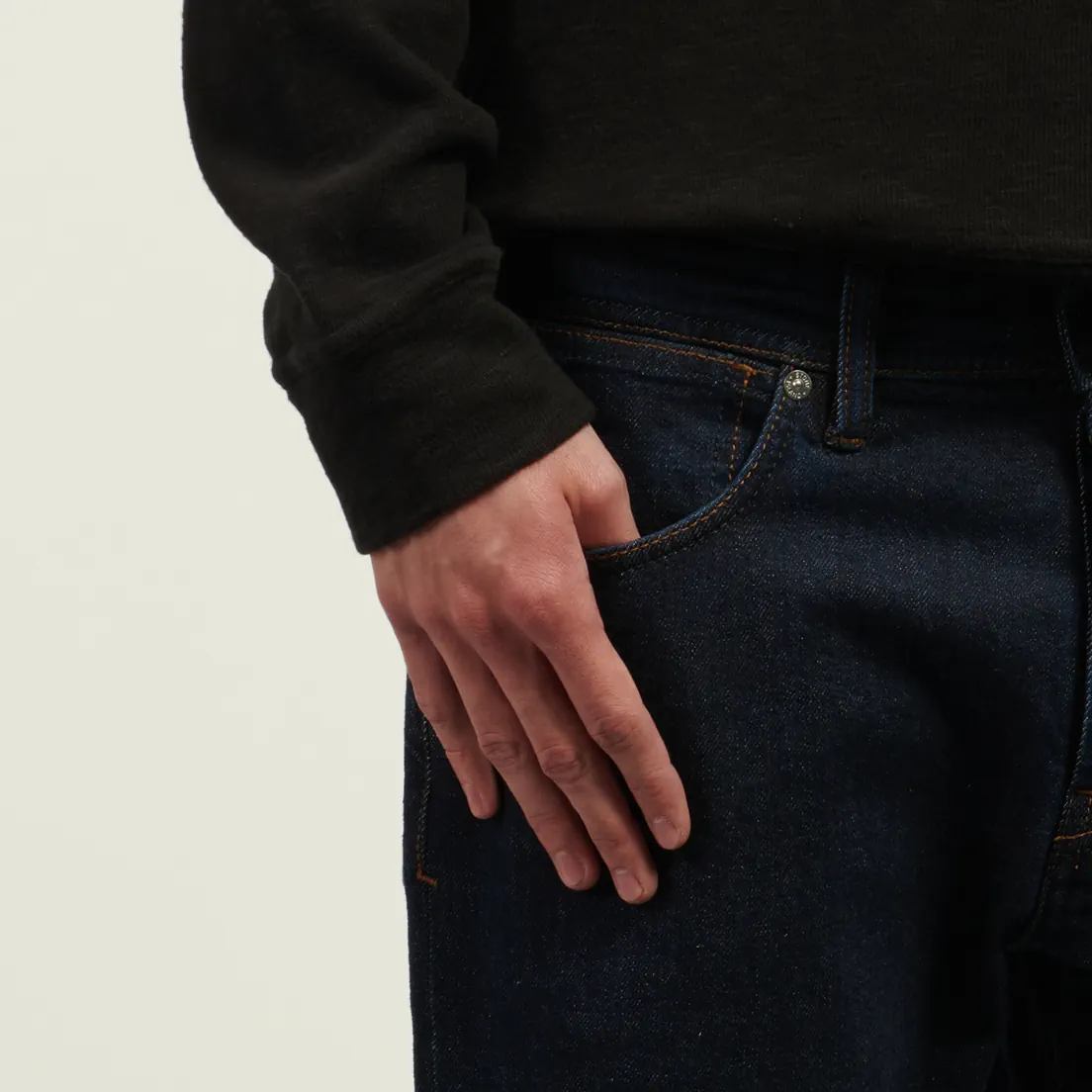 Stone Island Мужские джинсы Stretch Indigo Denim-Rinsed 12 Oz