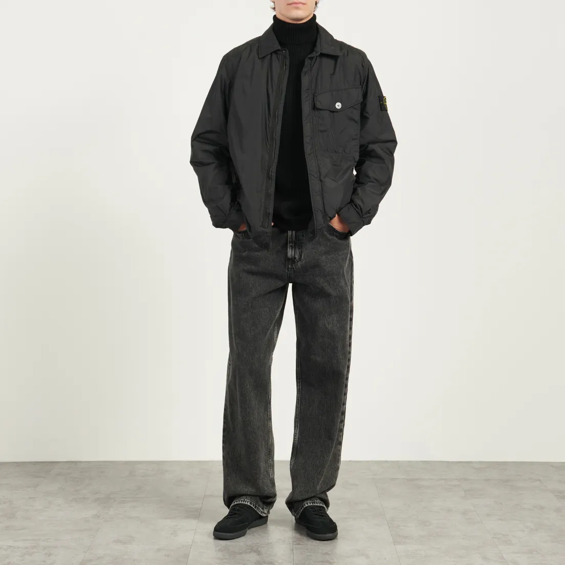 Stone Island Мужская куртка ветровка Crinkle Reps