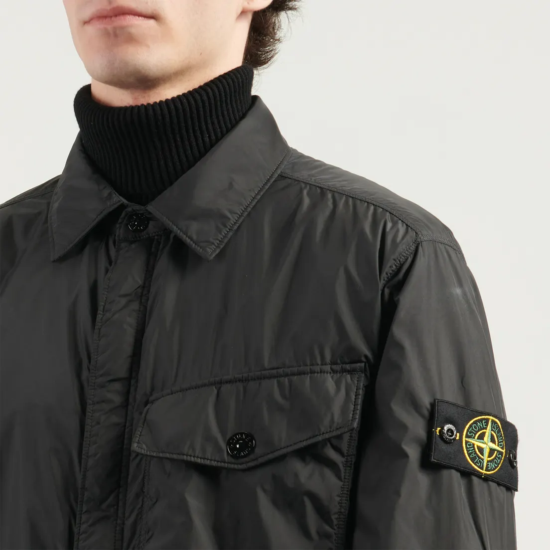Stone Island Мужская куртка ветровка Crinkle Reps