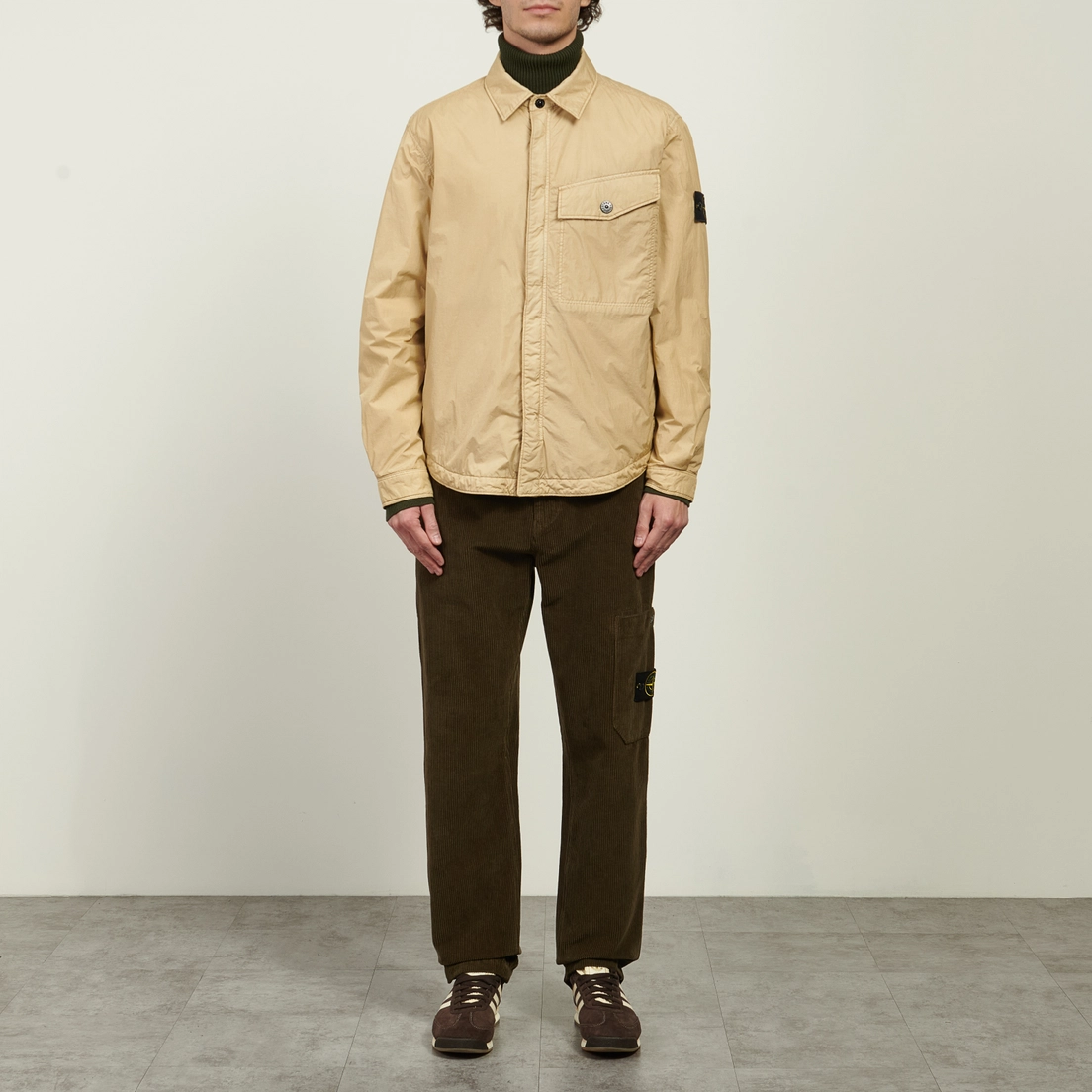 Stone Island Мужская куртка ветровка Crinkle Reps NY PrimaLoft-TC