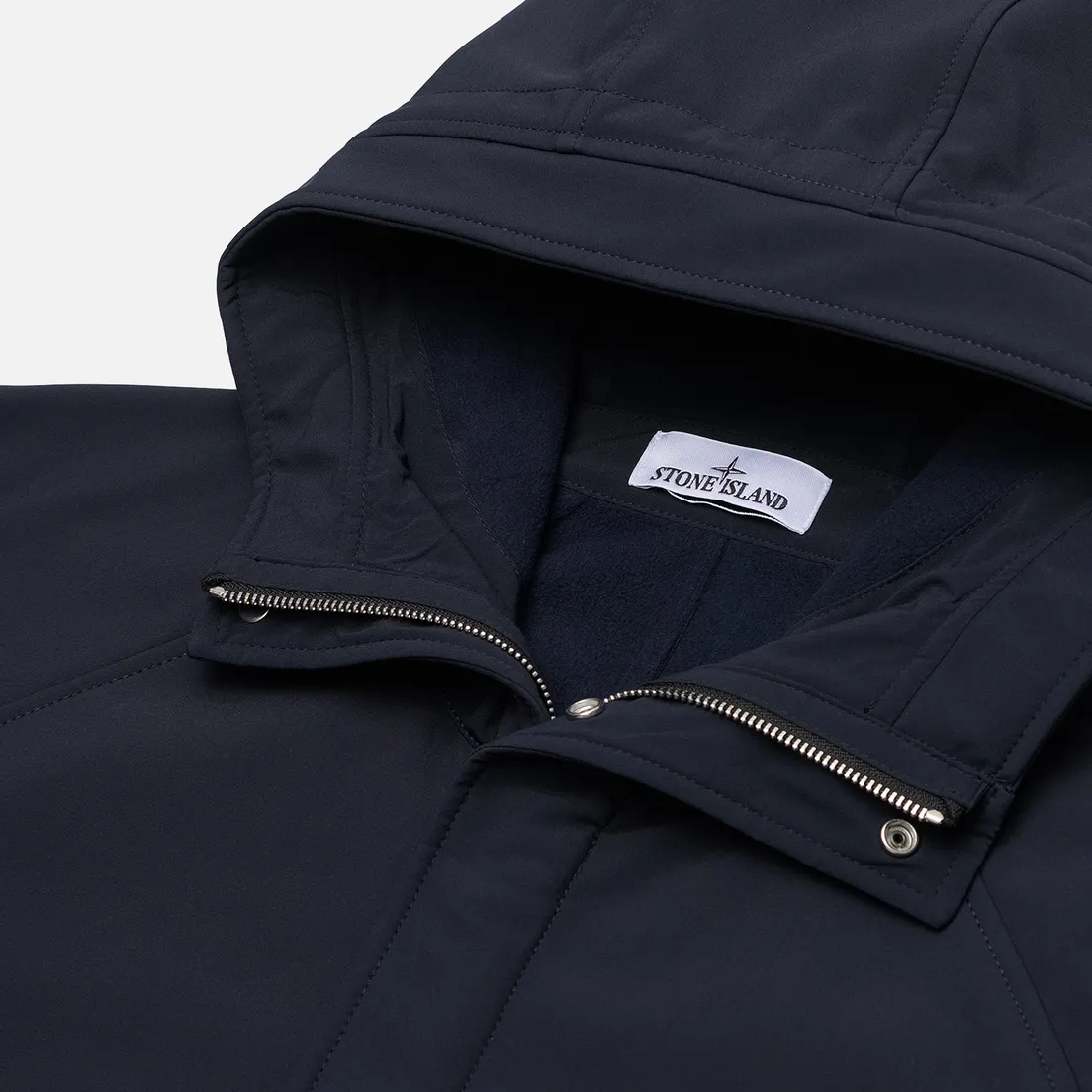 Stone Island Мужская демисезонная куртка Soft Shell-R E.Dye Hooded