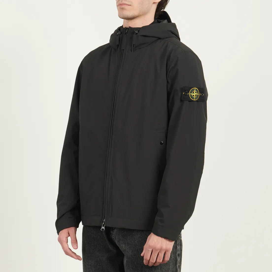 Stone Island Мужская демисезонная куртка Soft Shell-R E.Dye Hooded