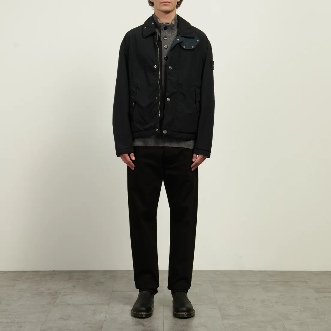 Stone Island Мужская демисезонная куртка Light Compact Touch Poly-TC