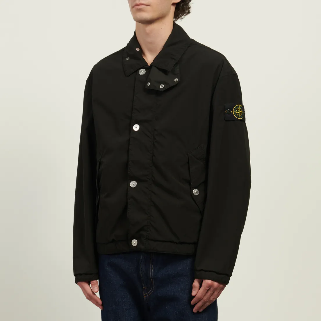 Stone Island Мужская демисезонная куртка Light Compact Touch Poly-TC