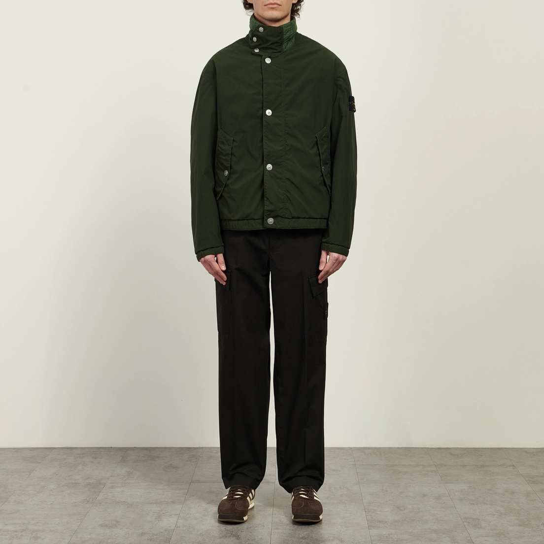 Stone Island Мужская демисезонная куртка Light Compact Touch Poly-TC