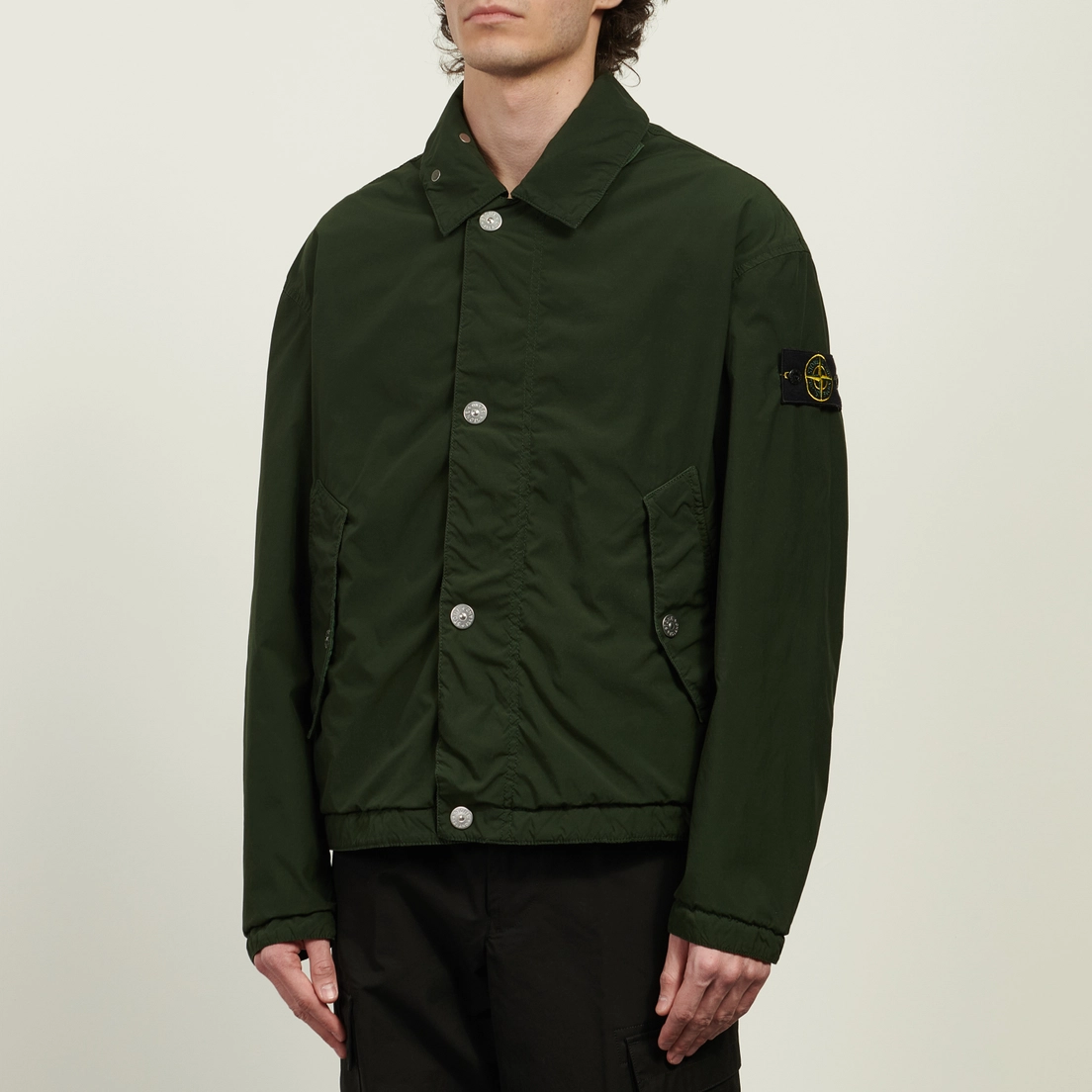 Stone Island Мужская демисезонная куртка Light Compact Touch Poly-TC
