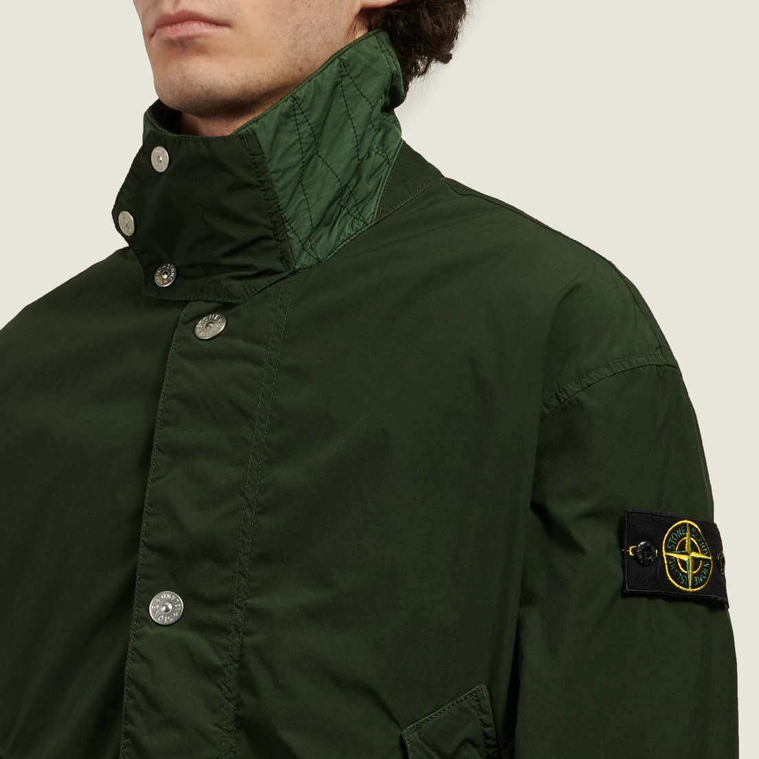 Stone Island Мужская демисезонная куртка Light Compact Touch Poly-TC
