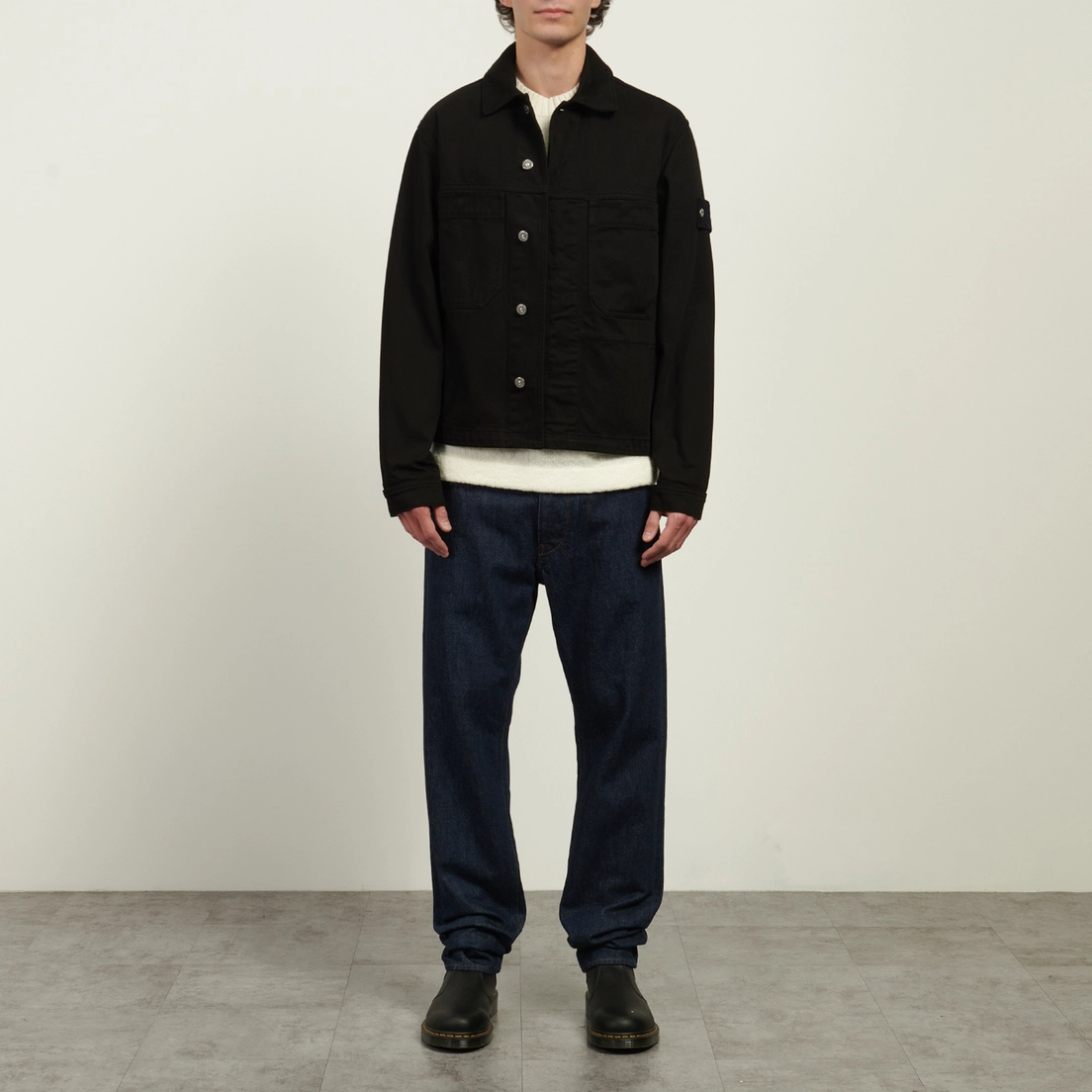 Stone Island Мужская джинсовая куртка Bull Denim-TC