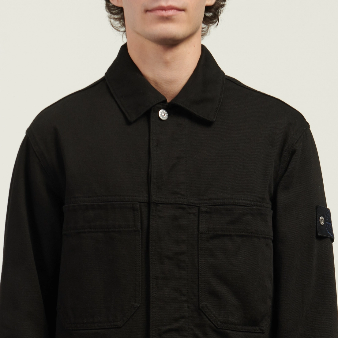 Stone Island Мужская джинсовая куртка Bull Denim-TC