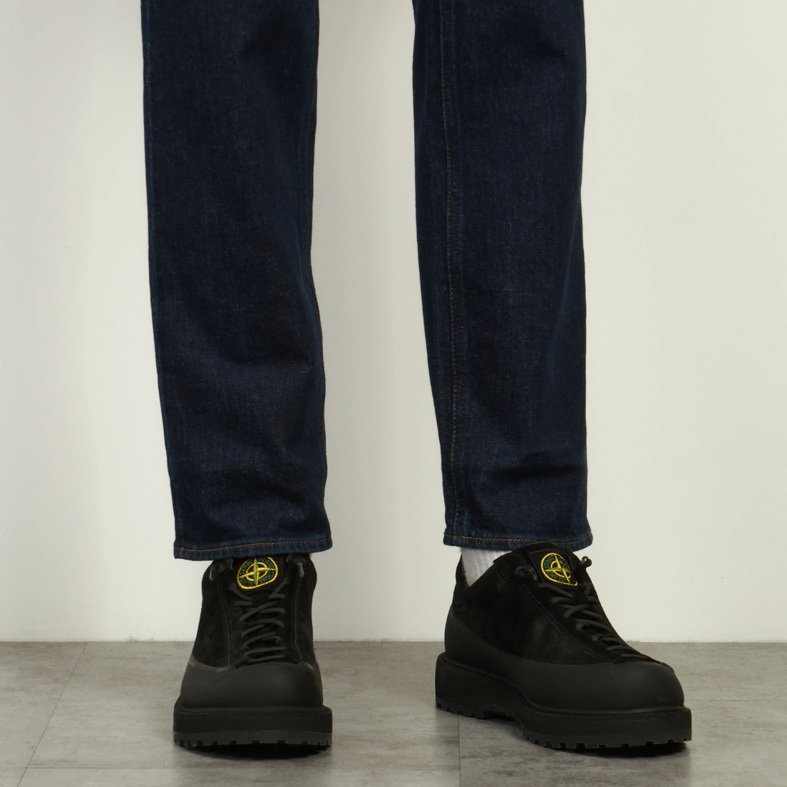 Stone Island Мужские ботинки Low Suede