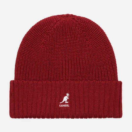  Шапка Kangol Merino Wool Ribbed, цвет бордовый