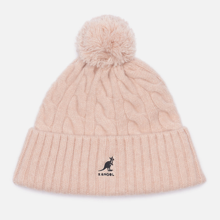 фото Шапка kangol pompom, цвет розовый