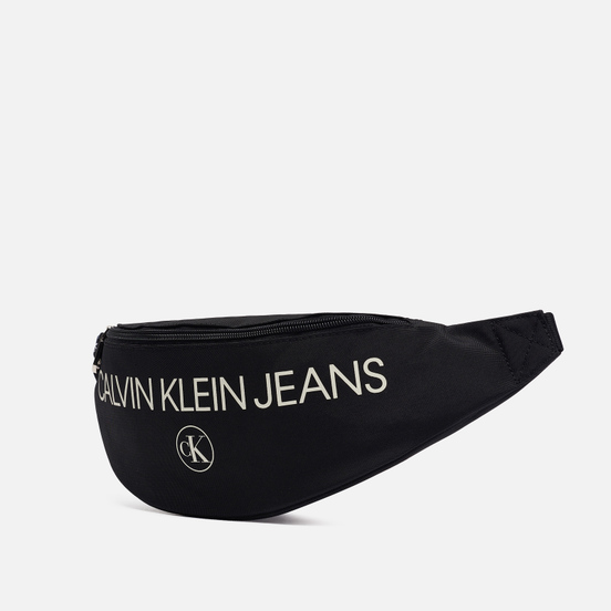 Сумка на пояс Calvin Klein Jeans Wide Logo Black