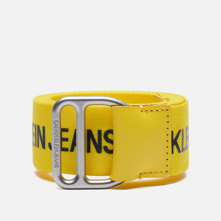 Ремень Calvin Klein Jeans Slider, цвет жёлтый, размер 100