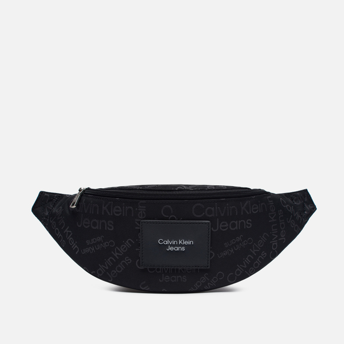 Сумка на пояс Calvin Klein Jeans, цвет чёрный, размер UNI K50K50899103A Sport Essentials All Over Logo - фото 1