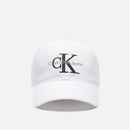 фото Кепка calvin klein jeans twill monogram, цвет белый