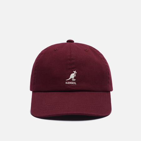 фото Кепка kangol washed baseball, цвет бордовый