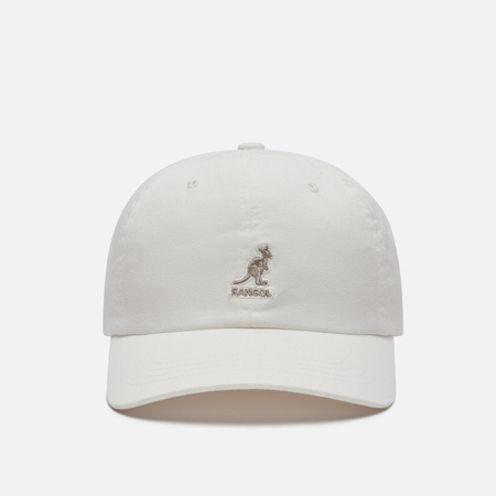 фото Кепка kangol washed baseball, цвет белый