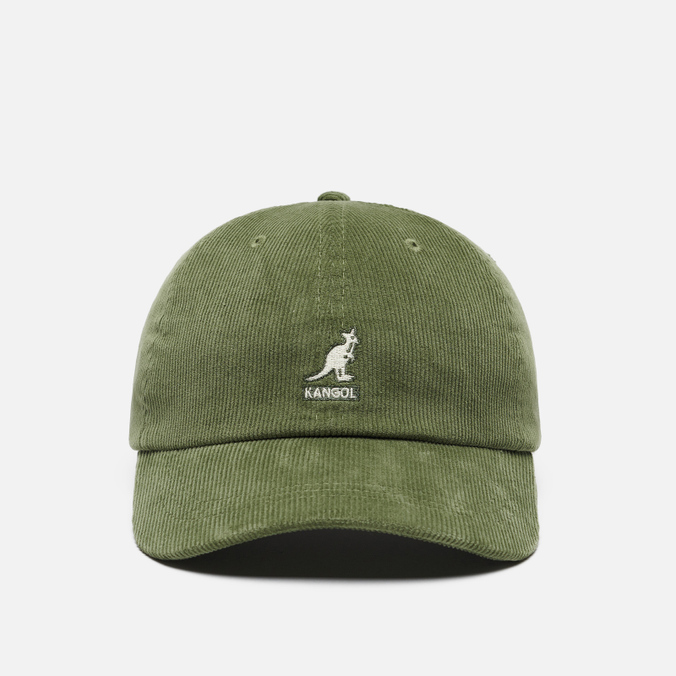 Кепка Kangol Cord Baseball, цвет оливковый