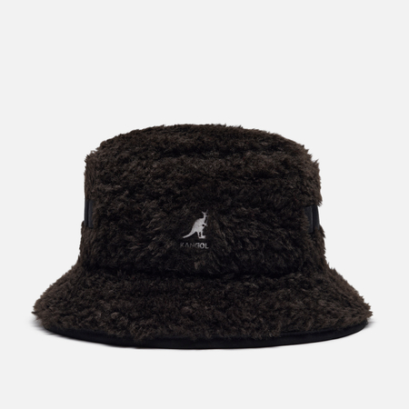 фото Панама kangol faux shearling utility, цвет чёрный, размер m