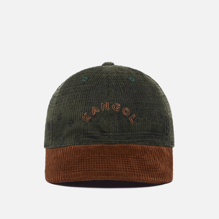фото Кепка kangol flexfit cord baseball, цвет оливковый, размер s-m
