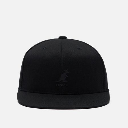 фото Кепка kangol flexfit flat peak baseball, цвет чёрный, размер s-m