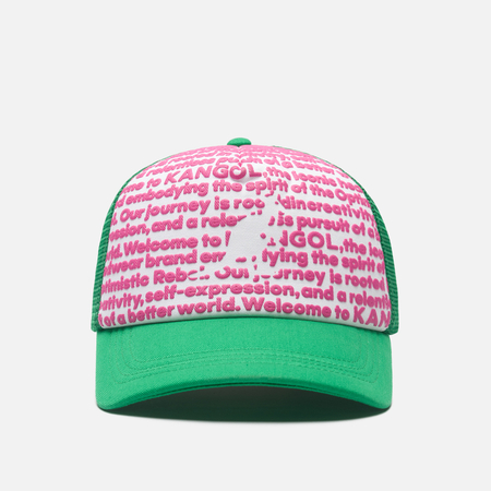 фото Кепка kangol fine print trucker, цвет зелёный