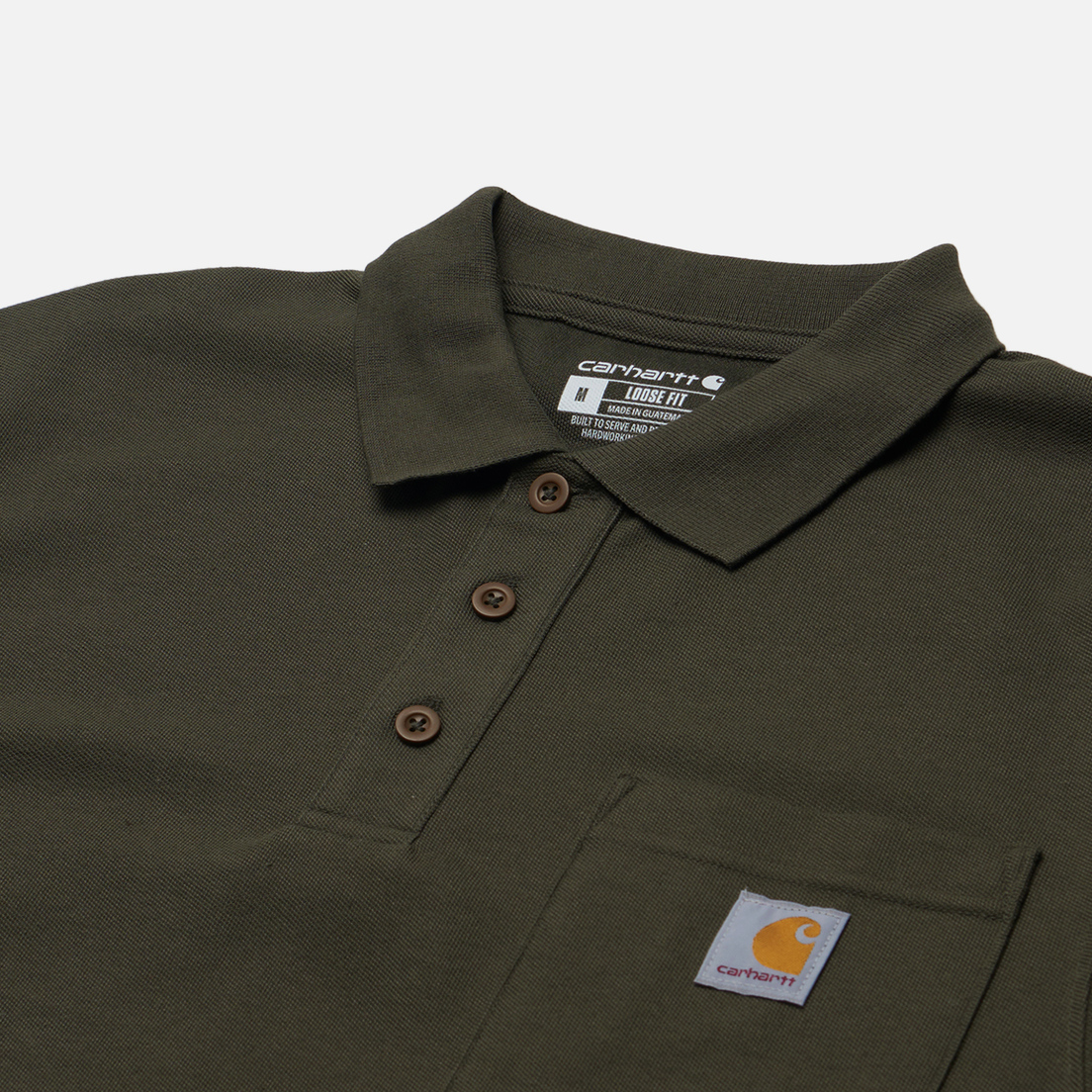 Carhartt Мужское поло Loose Fit Midweight Pocket