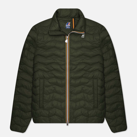 Мужская демисезонная куртка K-Way Valentine Eco Warm, цвет зелёный, размер M - фото 1