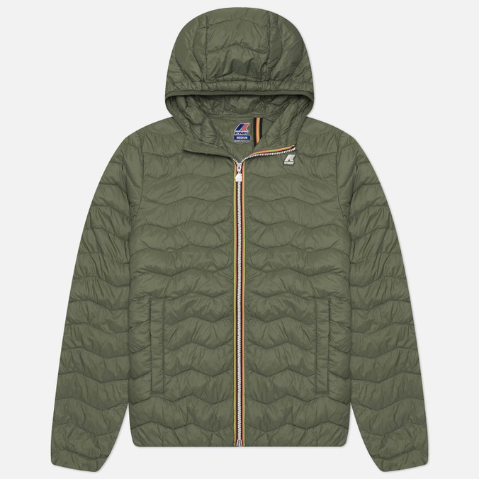 Мужская демисезонная куртка K-Way Jack Eco Warm, цвет зелёный