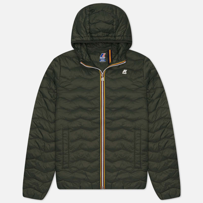 Мужская демисезонная куртка K-Way Jack Eco Warm, цвет зелёный