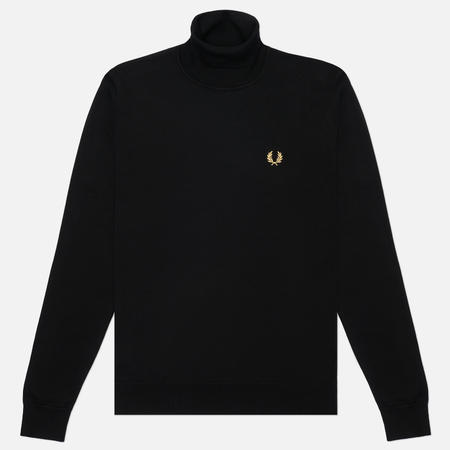 Мужской свитер Fred Perry Roll Neck, цвет чёрный, размер XL
