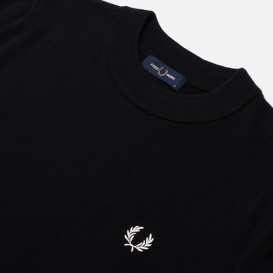 Мужской свитер Fred Perry Tipped Sleeve Black