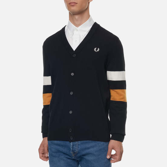 Мужской кардиган Fred Perry Tipped Sleeve Black