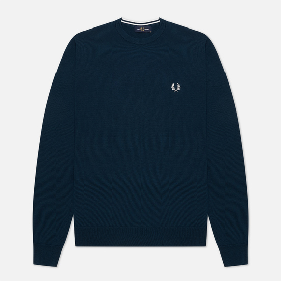 Мужской свитер Fred Perry Classic Crew Neck Petrol Blue