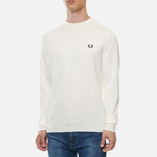 Мужской свитер Fred Perry Classic Crew Neck Ecru