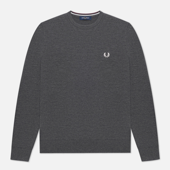 Мужской свитер Fred Perry Classic Crew Neck Graphite Marl