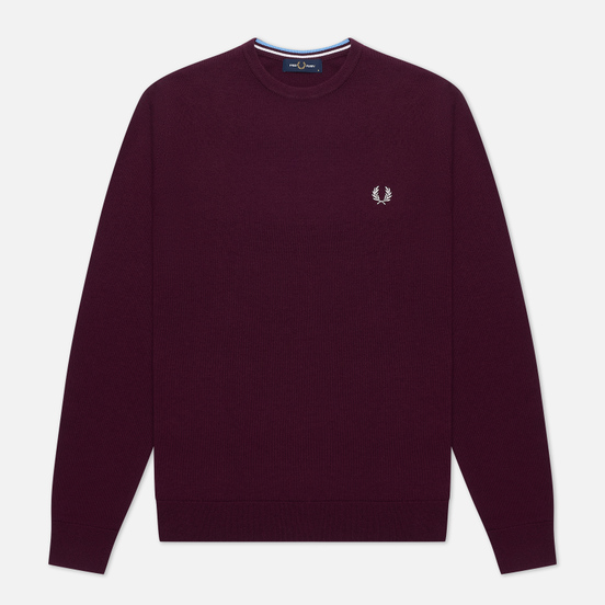 Мужской свитер Fred Perry Classic Crew Neck Rich Mahogany